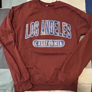 Los Angeles California Brown Sweater
